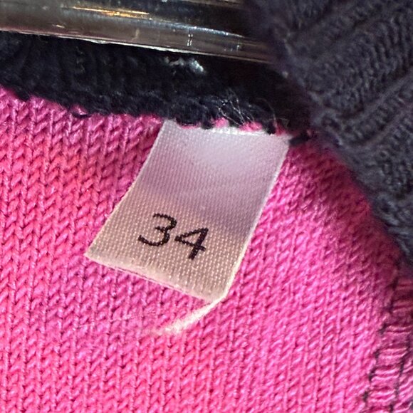 Fior Da Liso Equestrian Riding Sweater XS Size 34 Blue V-Neck Horse - Picture 8 of 11